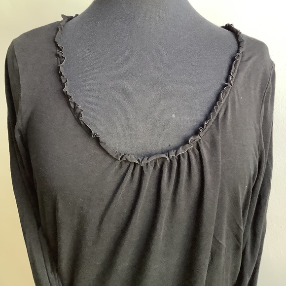 Ruffle Neck Long Sleeve Top - Picture 4 of 4